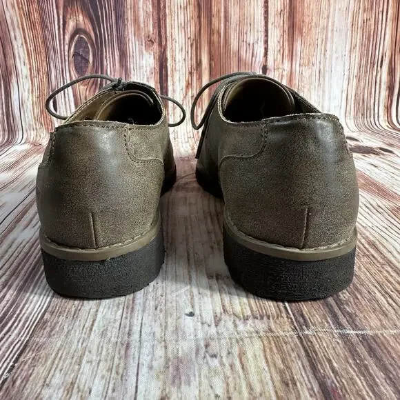 Brogues By BOC Womens Size 8 M Brown Leather Lightweight Shoes Oxfords - Picture 4 of 10